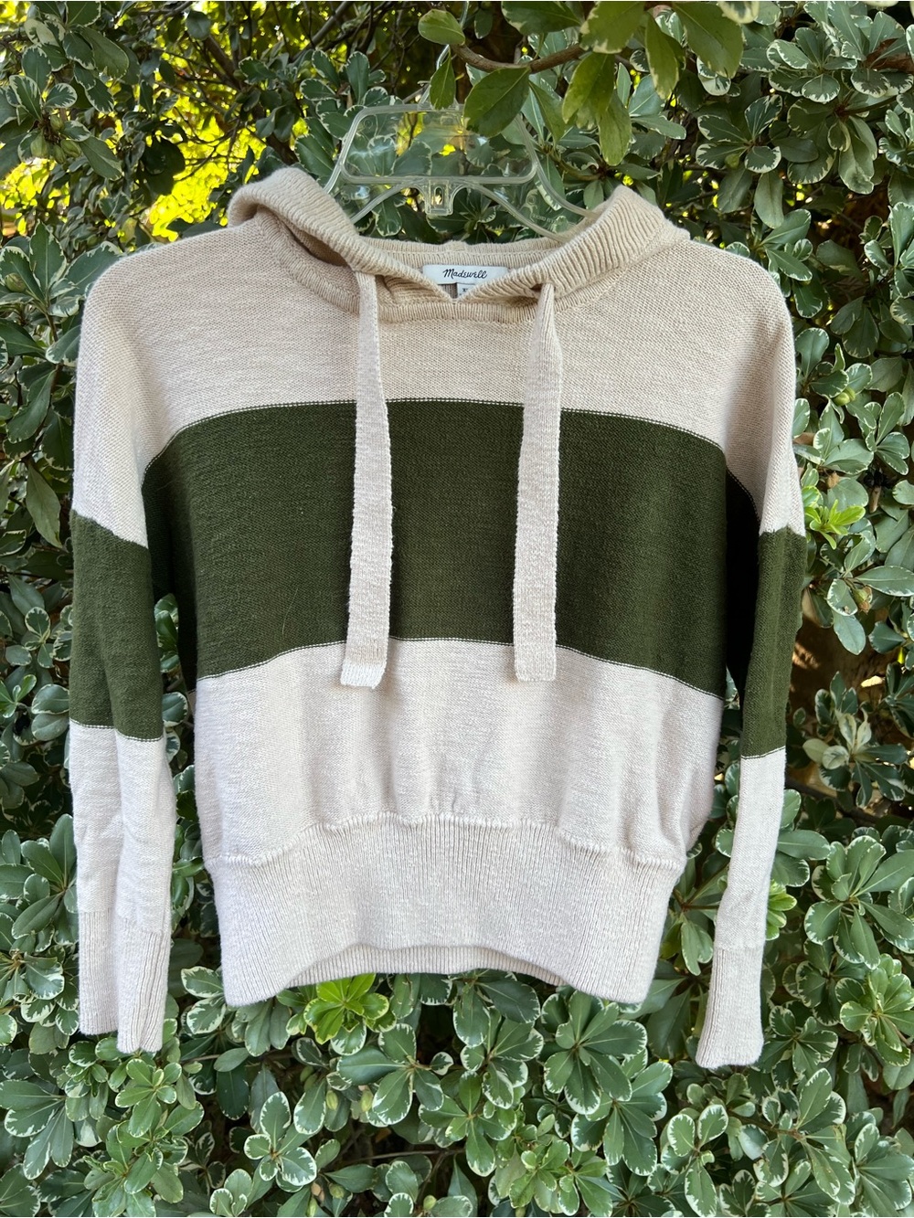 Madewell Claireview Color-blocked Hoodie Sweater